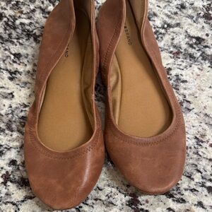Lucky Brand Tan Leather Flats